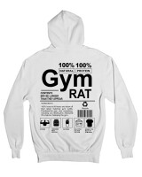 Ζακέτα Φούτερ με κουκούλα - Gym Rat - Color Thumbnail 'Ασπρο