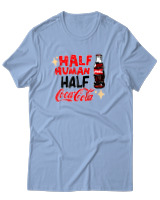T-Shirt Αντρικό - Half Human Half Cola - Color Thumbnail Γαλάζιο