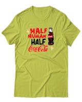 T-Shirt Αντρικό - Half Human Half Cola - Color Thumbnail Λαχανί