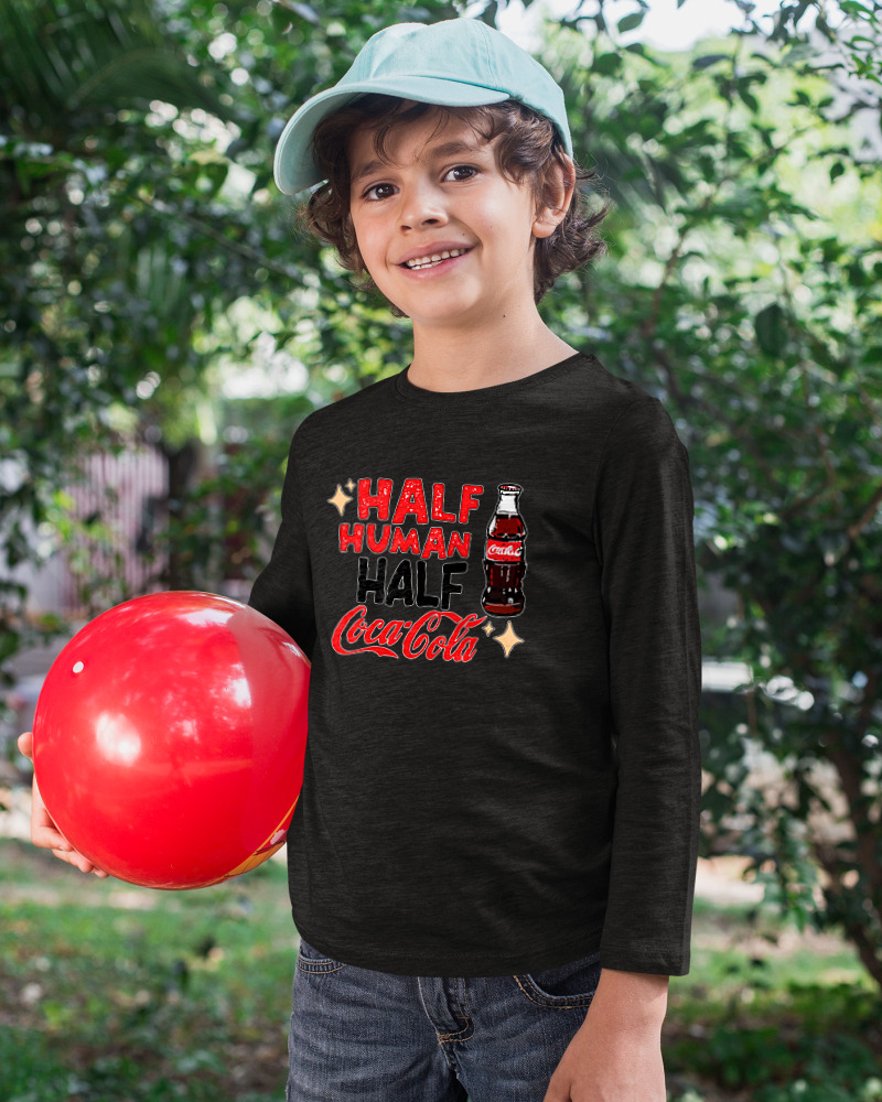 Μακρυμάνικο Μακό Παιδικό - Half Human Half Cola - Image 2