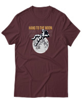 T-Shirt Αντρικό - Hang To The Moon - Color Thumbnail Μπορντό