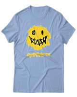 T-Shirt Αντρικό - Happiness - Color Thumbnail Γαλάζιο