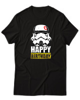 T-Shirt  Γυναικείο - Happy Birthday - Color Thumbnail Μαύρο