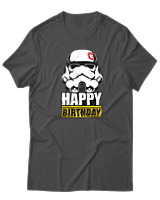 T-Shirt  Γυναικείο - Happy Birthday - Color Thumbnail Ανθρακί