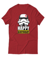 T-Shirt  Γυναικείο - Happy Birthday - Color Thumbnail Κόκκινο