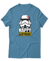 T-Shirt  Γυναικείο - Happy Birthday - Color Thumbnail Τυρκουάζ