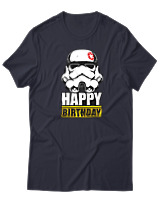T-Shirt  Γυναικείο - Happy Birthday - Color Thumbnail Σκούρο Μπλέ