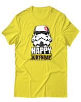 T-Shirt  Γυναικείο - Happy Birthday - Color Thumbnail Κίτρινο