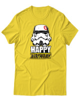 T-Shirt  Γυναικείο - Happy Birthday - Color Thumbnail Κίτρινο Χρυσό