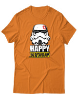 T-Shirt  Γυναικείο - Happy Birthday - Color Thumbnail Πορτοκαλί