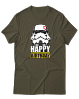 T-Shirt  Γυναικείο - Happy Birthday - Color Thumbnail Χακί