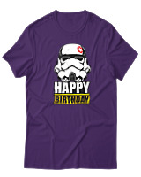 T-Shirt  Γυναικείο - Happy Birthday - Color Thumbnail Μώβ