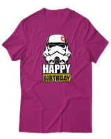 T-Shirt  Γυναικείο - Happy Birthday - Color Thumbnail Φούξια