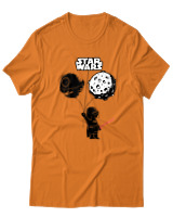 T-Shirt  Γυναικείο - Happy Birthday Universe - Color Thumbnail Πορτοκαλί