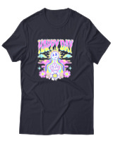 T-Shirt Αντρικό - Happy Day - Color Thumbnail Σκούρο Μπλε