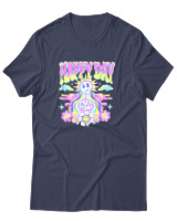 T-Shirt Αντρικό - Happy Day - Color Thumbnail Μπλε Γκρι