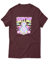 T-Shirt Αντρικό - Happy Day - Color Thumbnail Μπορντό