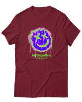 T-Shirt Αντρικό - Happy Nation  - Color Thumbnail Σκούρο Κόκκινο