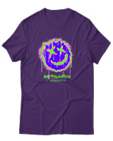 T-Shirt Αντρικό - Happy Nation  - Color Thumbnail Σκούρο Μωβ