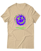 T-Shirt Αντρικό - Happy Nation  - Color Thumbnail Μπεζ