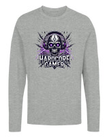 Μακρυμάνικο Μακό - Hardcore Gamer - Color Thumbnail Γκρι Μελανζέ