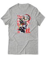 T-Shirt  Γυναικείο - Hashira Lineup - Color Thumbnail Γκρί Μελανζέ
