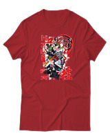 T-Shirt  Γυναικείο - Hashira Lineup - Color Thumbnail Κόκκινο