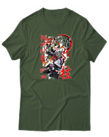 T-Shirt  Γυναικείο - Hashira Lineup - Color Thumbnail Κυπαρισσί