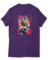 T-Shirt  Γυναικείο - Hashira Lineup - Color Thumbnail Μώβ