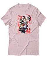 T-Shirt  Γυναικείο - Hashira Lineup - Color Thumbnail Απαλό Ροζ