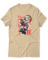 T-Shirt  Γυναικείο - Hashira Lineup - Color Thumbnail Μπέζ