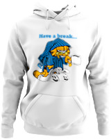 Φούτερ με κουκούλα - Have A Break - Color Thumbnail ΄Ασπρο