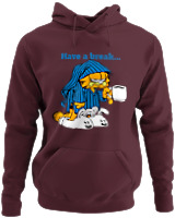Φούτερ με κουκούλα - Have A Break - Color Thumbnail Marron