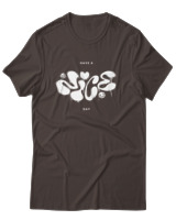 T-Shirt Αντρικό - Have A Nice Day - Color Thumbnail Καφέ