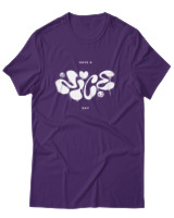 T-Shirt Αντρικό - Have A Nice Day - Color Thumbnail Σκούρο Μωβ