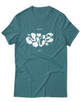 T-Shirt Αντρικό - Have A Nice Day - Color Thumbnail Μπλε Πράσινο