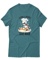T-Shirt  Γυναικείο - Having A Mental Bake Down - Color Thumbnail Μπλέ Πράσινο