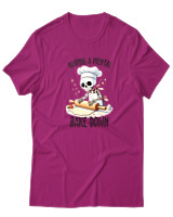 T-Shirt  Γυναικείο - Having A Mental Bake Down - Color Thumbnail Φούξια