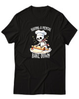 T-Shirt  Γυναικείο - Having A Mental Bake Down - Color Thumbnail Μαύρο