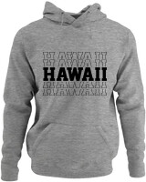 Φούτερ με κουκούλα - Hawaii - Color Thumbnail Γκρι Μελανζέ