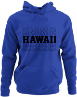 Φούτερ με κουκούλα - Hawaii - Color Thumbnail Μπλε Ρουά