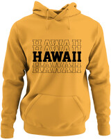 Φούτερ με κουκούλα - Hawaii - Color Thumbnail Κίτρινο Χρυσό
