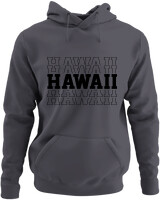 Φούτερ με κουκούλα - Hawaii - Color Thumbnail Ανθρακί