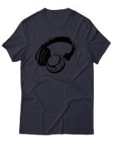 T-Shirt Αντρικό - Headphones - Color Thumbnail Σκούρο Μπλε