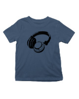 T-Shirt  Παιδικό - Headphones - Color Thumbnail Σκούρο Μπλε