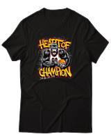 T-Shirt Αντρικό - Heart Of Champion - Color Thumbnail Μαύρο