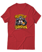 T-Shirt Αντρικό - Heart Of Champion - Color Thumbnail Κόκκινο