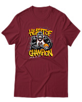T-Shirt Αντρικό - Heart Of Champion - Color Thumbnail Σκούρο Κόκκινο