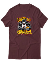T-Shirt Αντρικό - Heart Of Champion - Color Thumbnail Μπορντό