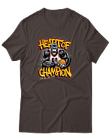 T-Shirt Αντρικό - Heart Of Champion - Color Thumbnail Καφέ